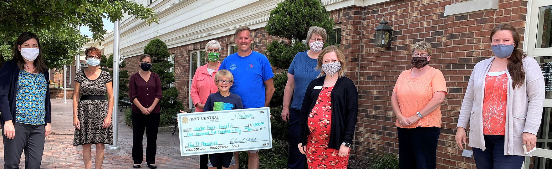 Landon Brick donation